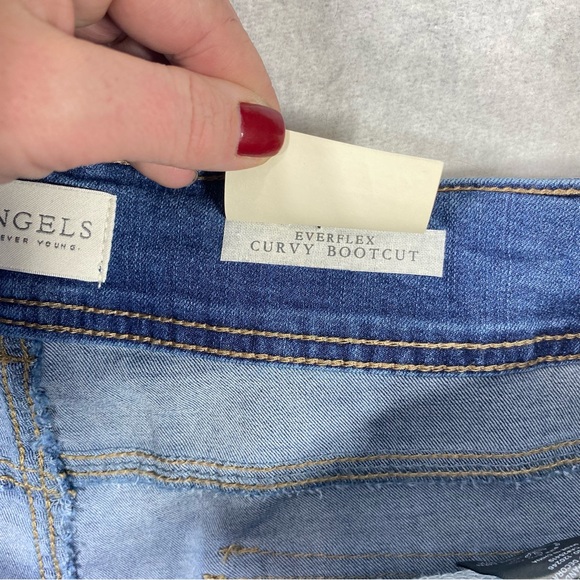 Angels Forever Young Curvy Bootcut Jeans Womens 24W Embellished Flap Pockets NWT - Picture 5 of 16